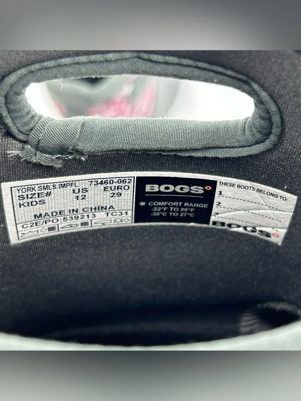 BOGS York Seamless Waterproof Winter Boots Little Kid Size 12